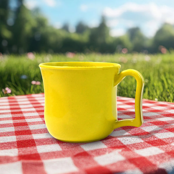 Premium Plastic Coffee / Tea Cups / Mug with Handle (1 Pc / With Color Box / Mix Color)