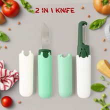 2-in-1 Multifunctional Knife & Sawtooth Peeler for Fruits and Vegetables