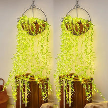 Green Artificial Leaf Fairy Light String