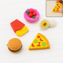 3D Food-Shaped Colorful Eraser Set – Cute Novelty Mini Erasers for Kids (5 Pc Set)